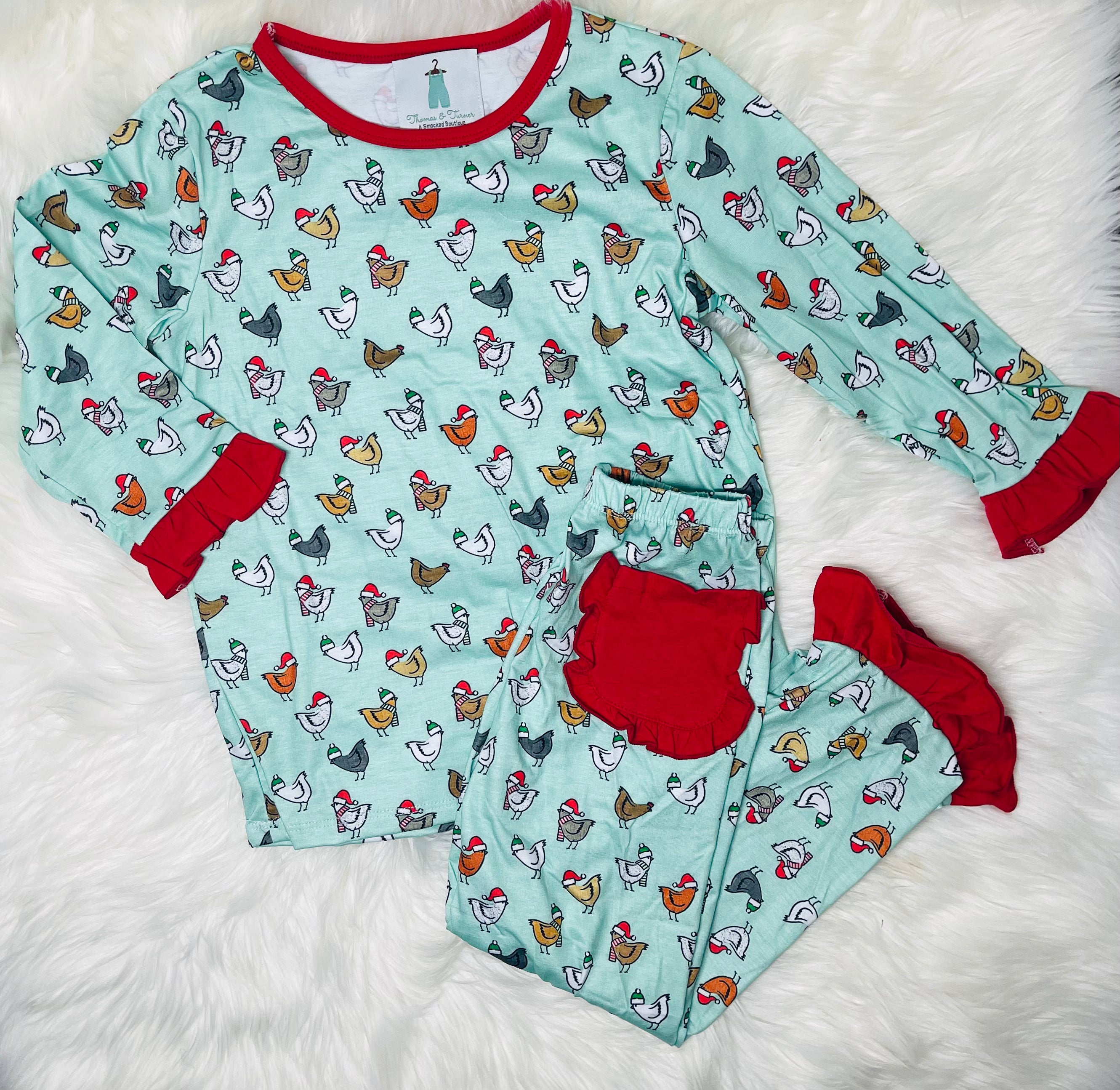 RTS: Merry Cluck, Cluck Christmas Girls 2pc lounge